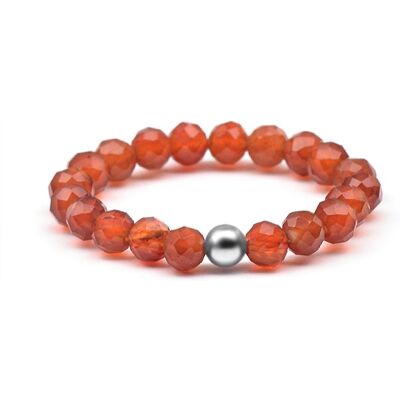 Agato Inel mineral cu carnelian POL-R15 52 mm Agato Inel mineral cu carnelian POL-R15 52 mm