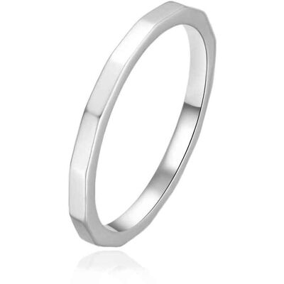 Agato Inel rafinat din argint, cu design delicat AGT-R70W 52 mm Agato Inel rafinat din argint, cu design delicat AGT-R70W 52 mm