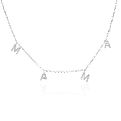 Agato Colier original din argint Mama AGT-N009W (lănțișor, pandantiv) Agato Colier original din argint Mama AGT-N009W (lănțișor, pandantiv)