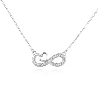 Agato Colier romantic din argint Infinity Love AGS1573/47 Agato Colier romantic din argint Infinity Love AGS1573/47