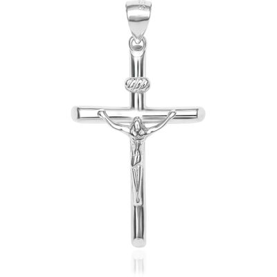 Agato Pandantiv din argint Cruce cu Iisus AGH747 Agato Pandantiv din argint Cruce cu Iisus AGH747