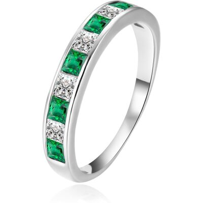 Agato Inel de lux din argint cu zircon AGT-R47GR 56 mm Agato Inel de lux din argint cu zircon AGT-R47GR 56 mm