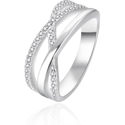 Agato Inel din argint cu zircon AGT-R09W 52 mm Agato Inel din argint cu zircon AGT-R09W 52 mm