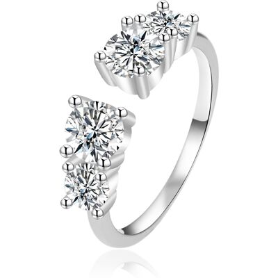 Agato Inel din argint sclipitor cu zircon AGT-R06W42 52 mm Agato Inel din argint sclipitor cu zircon AGT-R06W42 52 mm