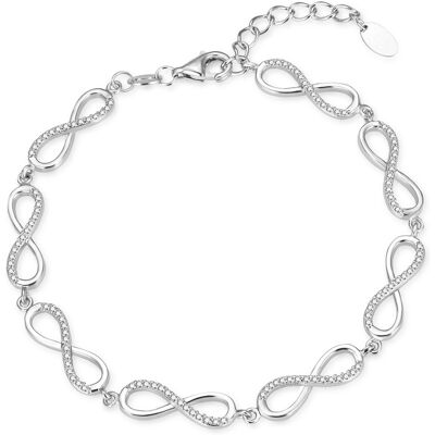 Agato Brățară distinctivă din argint cu zirconi Infinit AGB781/21 Agato Brățară distinctivă din argint cu zirconi Infinit AGB781/21