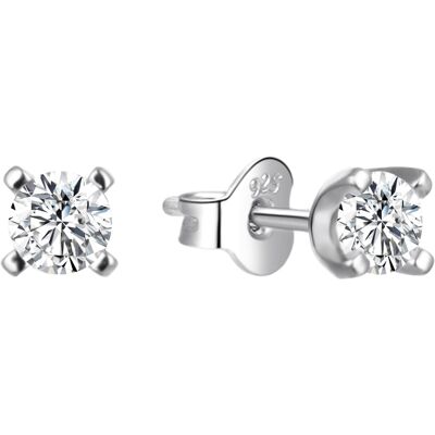 Agato Cercei atemporali din argint, de tip stud, model AGT-E056PW 0,5 cm Agato Cercei atemporali din argint, de tip stud, model AGT-E056PW 0,5 cm