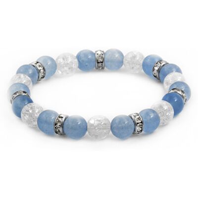 Agato Brățară cu mărgele din jad și cristal MINK105/17 Agato Brățară cu mărgele din jad și cristal MINK105/17