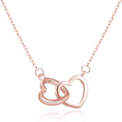 Beneto Colier bronz din argint cu inimioare AGS1327/47-ROSE Beneto Colier bronz din argint cu inimioare AGS1327/47-ROSE