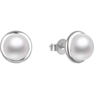 Beneto Cercei eleganți din argint cu perle AGUP2685P Beneto Cercei eleganți din argint cu perle AGUP2685P