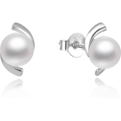 Beneto Cercei eleganți din argint cu perle AGUP2668P Beneto Cercei eleganți din argint cu perle AGUP2668P