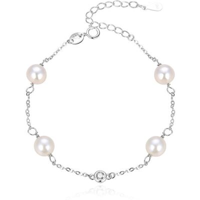 Beneto Brățară elegantă din argint cu perle AGB411/21P Beneto Brățară elegantă din argint cu perle AGB411/21P