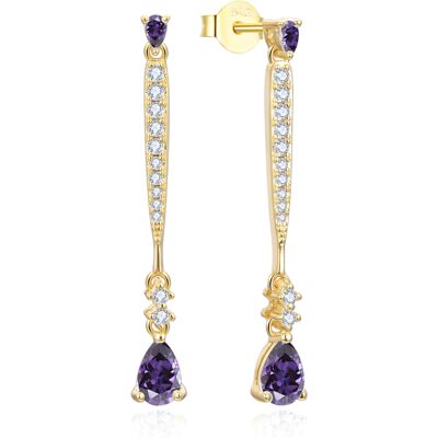 Beneto Cercei exclusivi placați cu aur cu pietre de zircon AGUP3300F-GOLD Beneto Cercei exclusivi placați cu aur cu pietre de zircon AGUP3300F-GOLD
