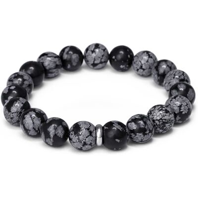 Agato Brățară din mărgele de obsidian MINK157/20 Agato Brățară din mărgele de obsidian MINK157/20