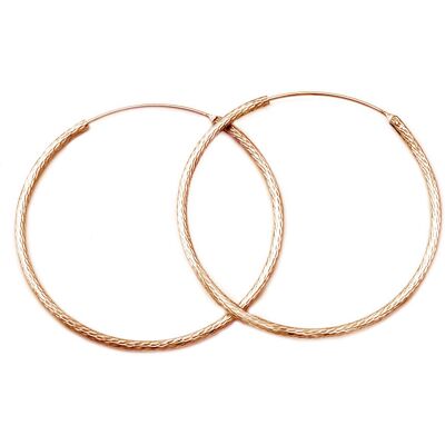 Beneto Cercei bronz model cu inele din argint AGUC1240/N-ROSE 4,5 cm Beneto Cercei bronz model cu inele din argint AGUC1240/N-ROSE 4,5 cm