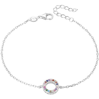Beneto Brățară modernă din argint cu zirconii AGB581 / 21 Beneto Brățară modernă din argint cu zirconii AGB581 / 21