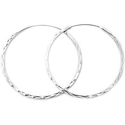 Beneto Cercei rotunzi moderni din argint AGUC2439/SCS 3 cm Beneto Cercei rotunzi moderni din argint AGUC2439/SCS 3 cm