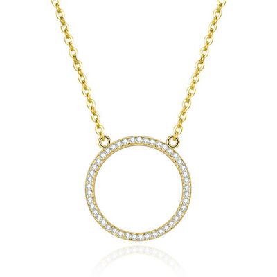 Beneto Colier auriu cu pandantiv rotund AGS1224 / 47-GOLD Beneto Colier auriu cu pandantiv rotund AGS1224 / 47-GOLD