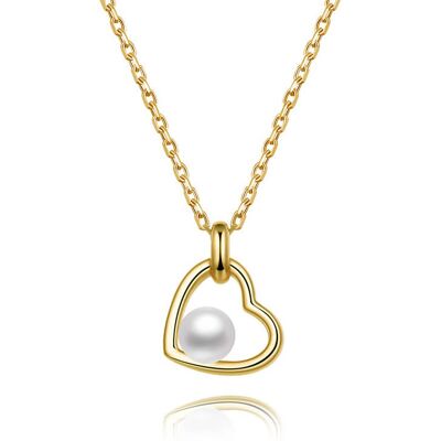 Beneto Colier din argint placat cu aur cu perle de râu AGS1230 / 47P-GOLD Beneto Colier din argint placat cu aur cu perle de râu AGS1230 / 47P-GOLD