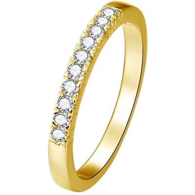 Beneto Inel din argint placat cu aur cu cristale AGG189 52 mm Beneto Inel din argint placat cu aur cu cristale AGG189 52 mm