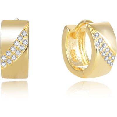 Beneto Cercei rotunzi fermecători placați cu aur AGUC2674-GOLD Beneto Cercei rotunzi fermecători placați cu aur AGUC2674-GOLD