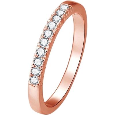 Beneto Inel din argint placat cu aur roz cu cristale AGG188 50 mm Beneto Inel din argint placat cu aur roz cu cristale AGG188 50 mm