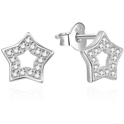 Beneto Cercei din argint cu zirconi Stele AGUP2110L Beneto Cercei din argint cu zirconi Stele AGUP2110L