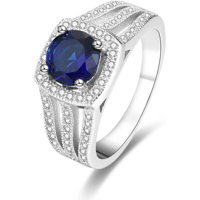 Beneto Inel din argint cu cristal albastru AGG326 54 mm Beneto Inel din argint cu cristal albastru AGG326 54 mm