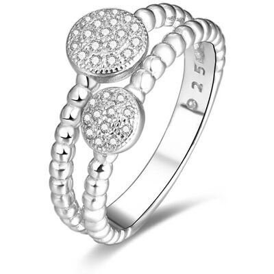 Beneto Inel de argint cu zircon-uri AGG335 56 mm Beneto Inel de argint cu zircon-uri AGG335 56 mm