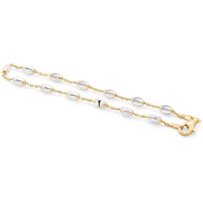 Beneto Exclusive Brățară elegantă bicoloră placată cu aur AGB605 17 cm Beneto Exclusive Brățară elegantă bicoloră placată cu aur AGB605 17 cm