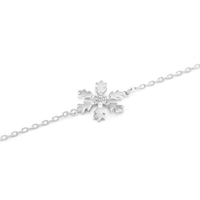 Beneto Brățară elegantă din argint Fulg de nea AGB638 / 21 Beneto Brățară elegantă din argint Fulg de nea AGB638 / 21