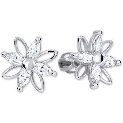 Soliter Cercei cu flori cu cristale 239 001 00920 07 Soliter Cercei cu flori cu cristale 239 001 00920 07