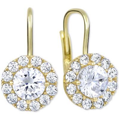 Soliter Cercei din aur cu cristale transparente 239 001 00979 Soliter Cercei din aur cu cristale transparente 239 001 00979