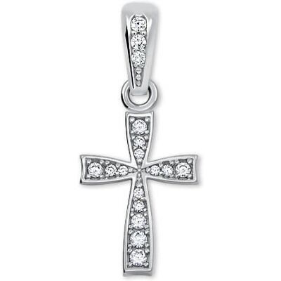 Soliter Pandantiv fin cruce din aur alb 249 001 00570 07 Soliter Pandantiv fin cruce din aur alb 249 001 00570 07
