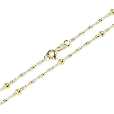 Soliter Colier din aur Lambada cu bile 42 cm 273 115 00006 Soliter Colier din aur Lambada cu bile 42 cm 273 115 00006