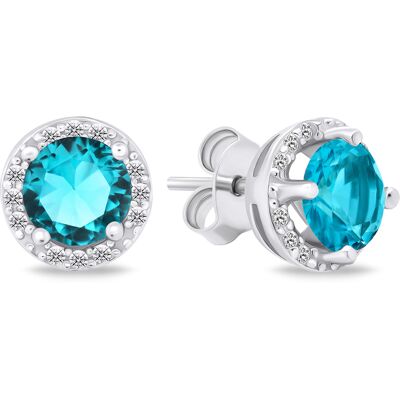 Brilio Silver Cercei strălucitori de argint cu pietre de zircon EA601WLB Brilio Silver Cercei strălucitori de argint cu pietre de zircon EA601WLB