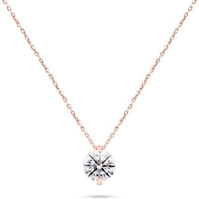 Brilio Silver Colier strălucitor bronz cu zircon NCL68R Brilio Silver Colier strălucitor bronz cu zircon NCL68R
