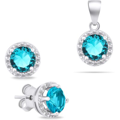 Brilio Silver Set de bijuterii de argint sclipitoare cu pietre de zircon SET230WAQ (cercei, pandantiv) Brilio Silver Set de bijuterii de argint sclipitoare cu pietre de zircon SET230WAQ (cercei, pandantiv)