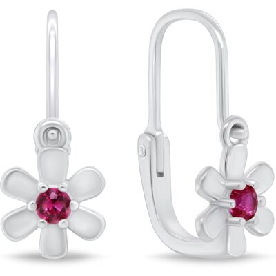Brilio Silver Cercei flori de designer de argint pentru fete EA194W Brilio Silver Cercei flori de designer de argint pentru fete EA194W