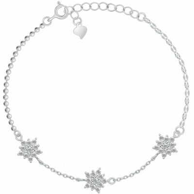 Brilio Silver Brățară stilată din argint Stele cu zircon BRC249W Brilio Silver Brățară stilată din argint Stele cu zircon BRC249W