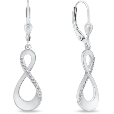 Brilio Silver Cercei de argint eleganți cu zirconii SILVER022 Brilio Silver Cercei de argint eleganți cu zirconii SILVER022