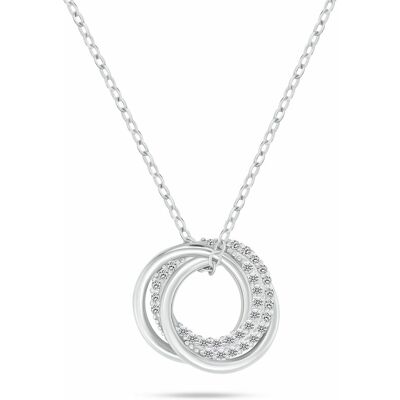 Brilio Silver Colier elegant din argint pentru femei Cercuri NCL168W Brilio Silver Colier elegant din argint pentru femei Cercuri NCL168W