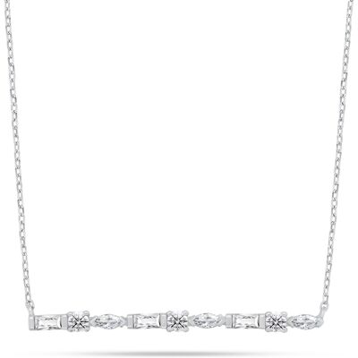 Brilio Silver Colier fermecător din argint cu zircon cubic NCL199W Brilio Silver Colier fermecător din argint cu zircon cubic NCL199W