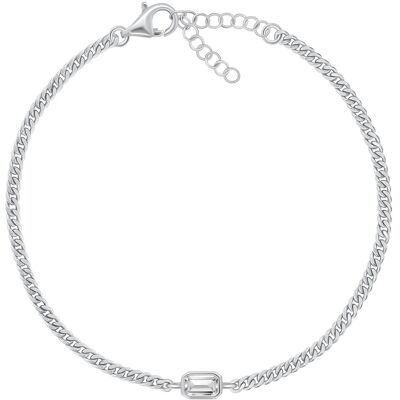 Brilio Silver Brățară elegantă din argint cu zircon BRC108W Brilio Silver Brățară elegantă din argint cu zircon BRC108W