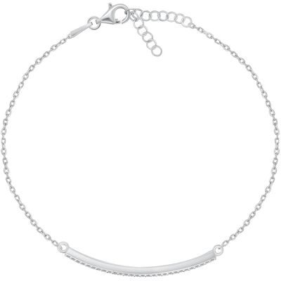 Brilio Silver Brățară elegantă din argint cu zirconi BRC133W Brilio Silver Brățară elegantă din argint cu zirconi BRC133W