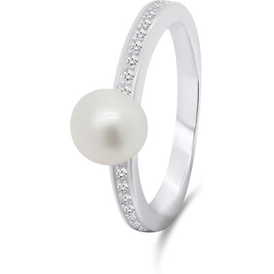 Brilio Silver Inel elegant din argint cu perlă autentică RI055W 54 mm Brilio Silver Inel elegant din argint cu perlă autentică RI055W 54 mm