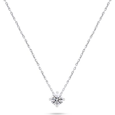 Brilio Silver Colier minimalist argintiu cu zircon NCL73W Brilio Silver Colier minimalist argintiu cu zircon NCL73W