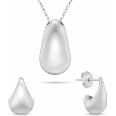 Brilio Silver Set de bijuterii minimaliste din argint SET272W Tear Drop (colier, cercei) Brilio Silver Set de bijuterii minimaliste din argint SET272W Tear Drop (colier, cercei)