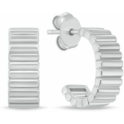 Brilio Silver Cercei moderni rotunzi din argint EA1091W Brilio Silver Cercei moderni rotunzi din argint EA1091W