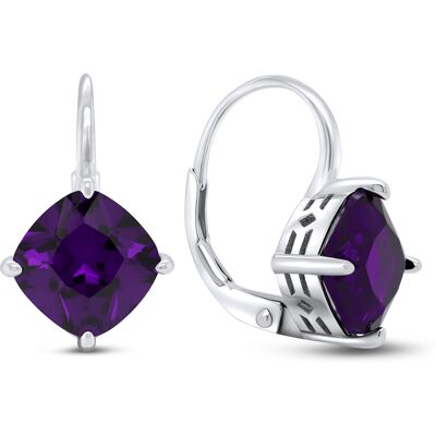 Brilio Silver Cercei de argint fashion cu zirconi violet EA304WAM Brilio Silver Cercei de argint fashion cu zirconi violet EA304WAM
