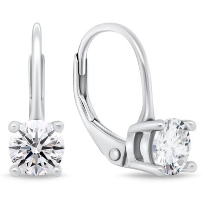 Brilio Silver Cercei moderni din argint cu zirconii EA116W Brilio Silver Cercei moderni din argint cu zirconii EA116W